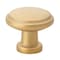 Gliderite Hardware 1-1/8 in. Satin Gold Round Classic Cabinet Knob, 5PK 5096-SG-5 - alternate 1